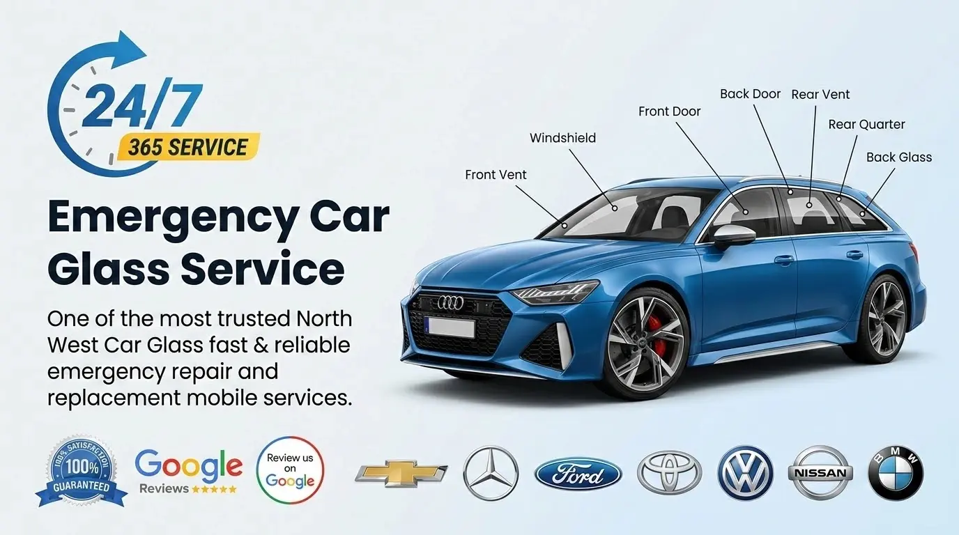 Manchester Car Glass — 24/7 365 emergency car glass service, insurance approved, 100% satisfaction guaranteed